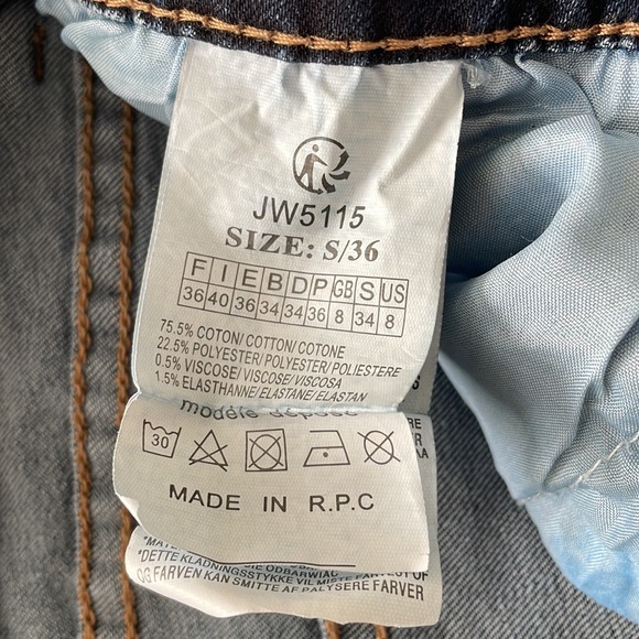 JEWELLY Stretch Jeans w/Sequins. Size S/36 (fits sz 6) - Picture 4 of 10